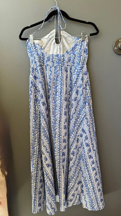 Print Halter Maxi Dress