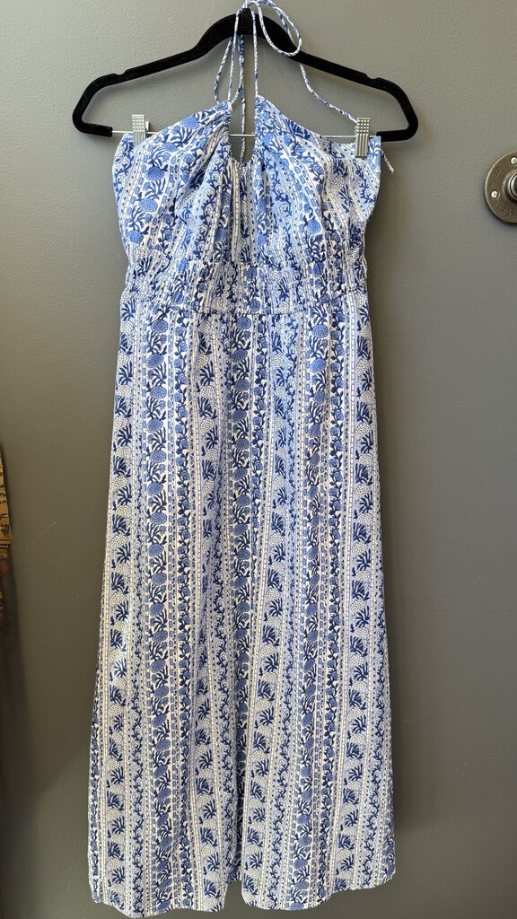 Print Halter Maxi Dress