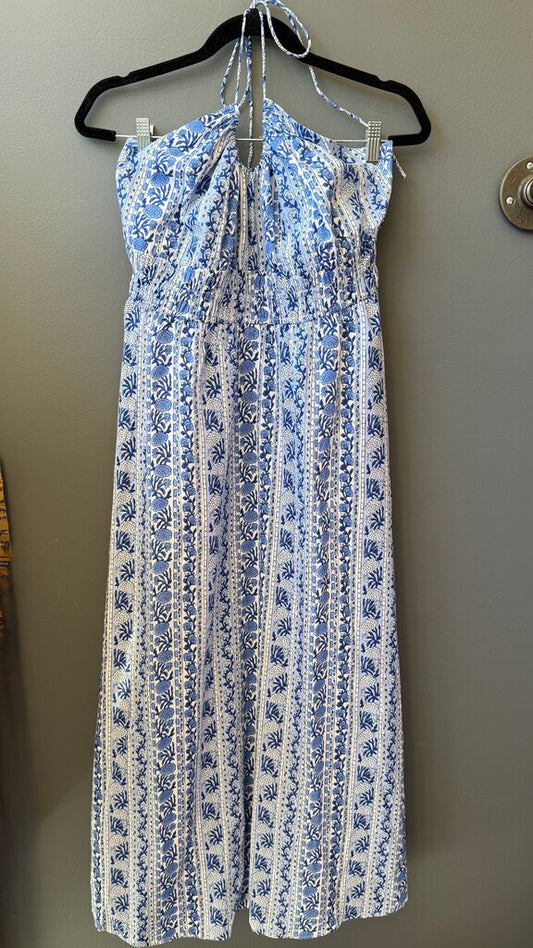 Print Halter Maxi Dress