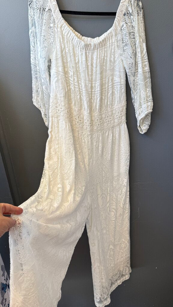 Burnout Wide Leg Jumpsuit