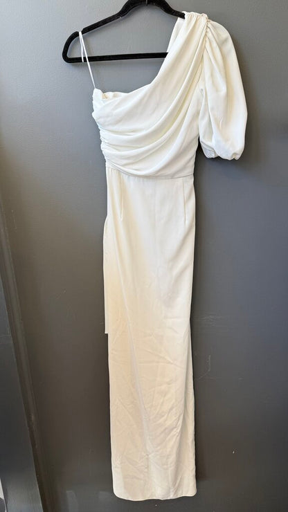 One Shoulder High Slit Maxi Gown Dress