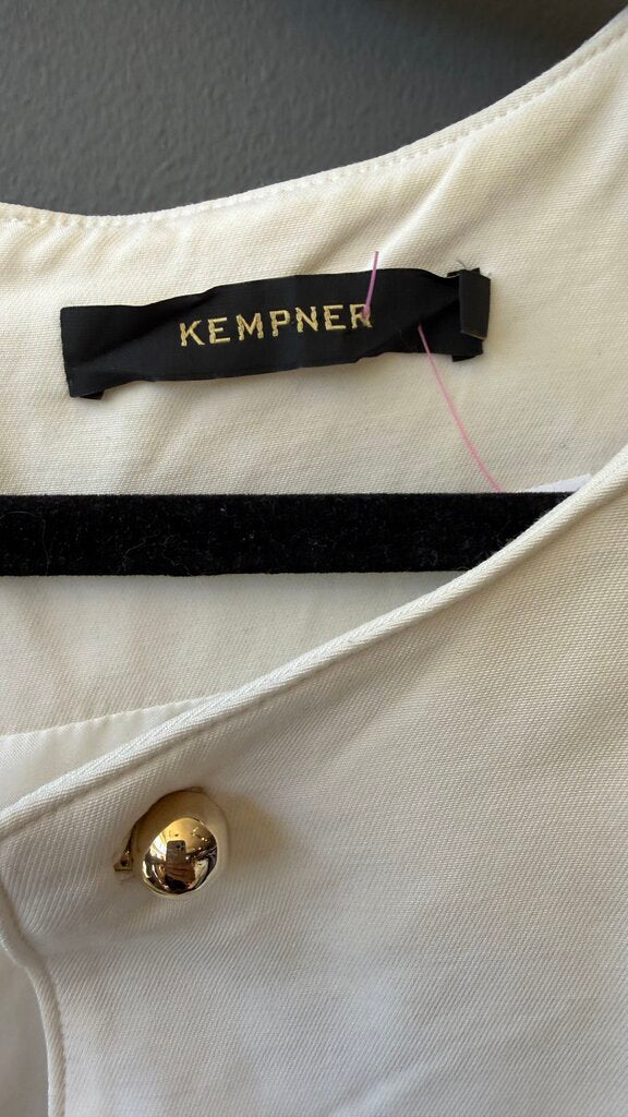 Gold Bar Neck Detail Shift Dress