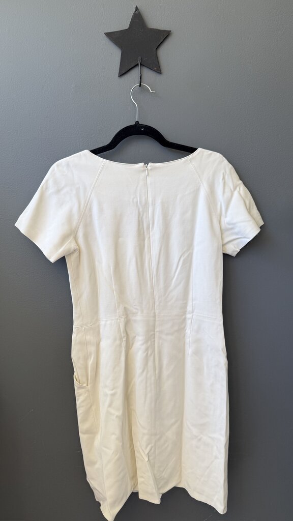 Gold Bar Neck Detail Shift Dress
