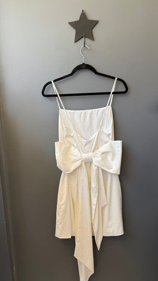 Bow Back Mini Shift Dress