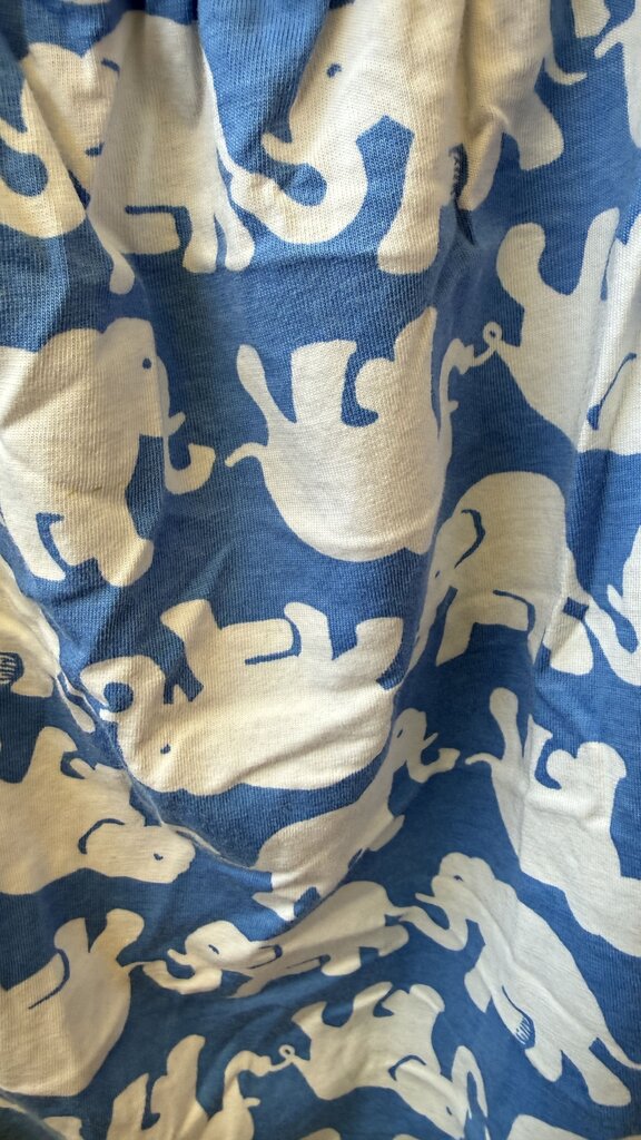 Strapless Elephant Jersey Dress