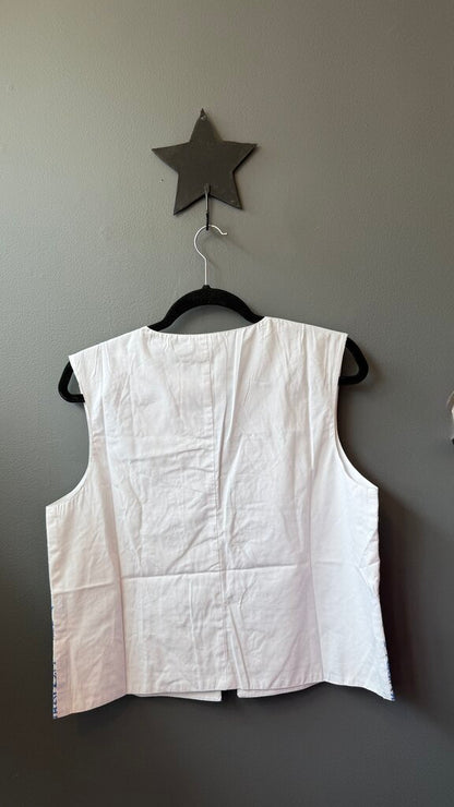 Embroidered Vest Top