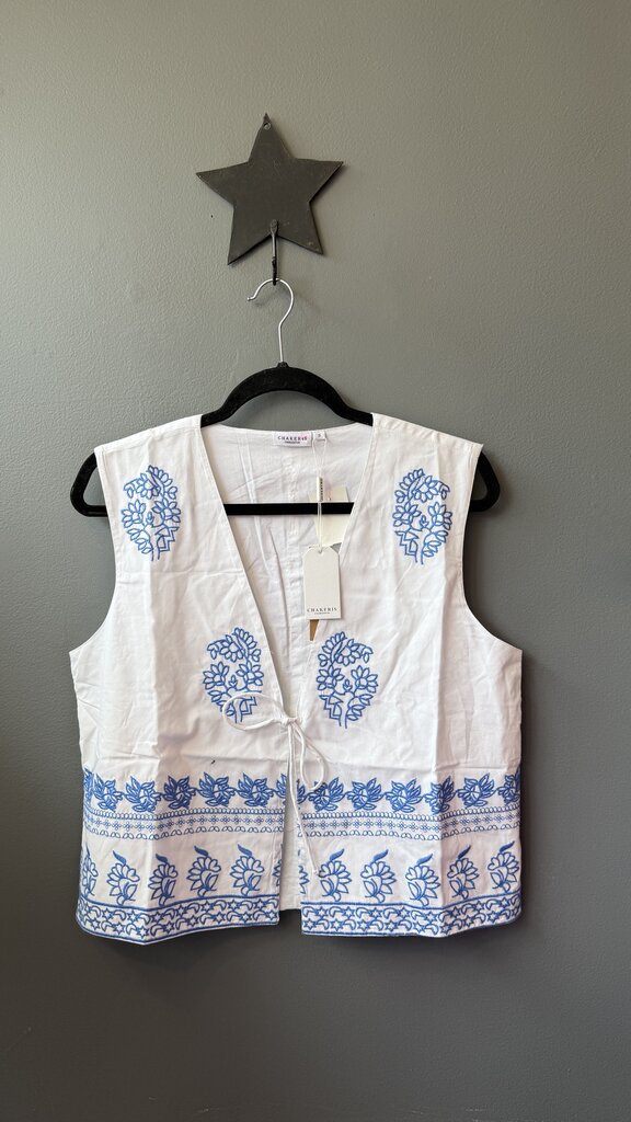 Embroidered Vest Top
