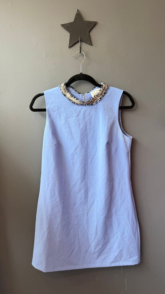 Petite Tweed Neck Shift Dress