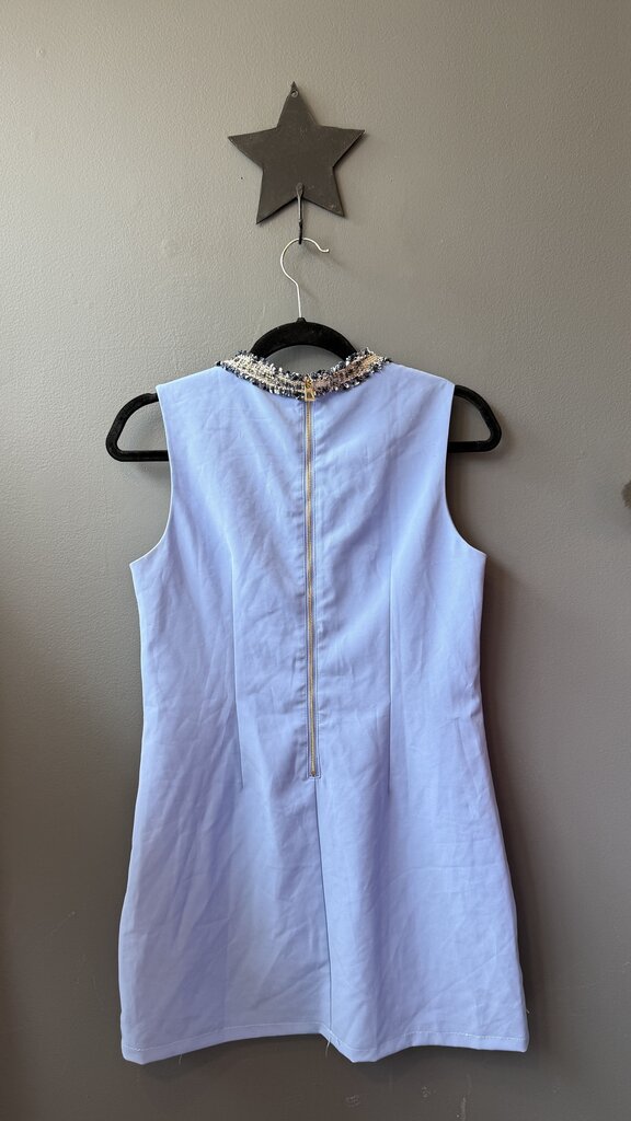 Petite Tweed Neck Shift Dress