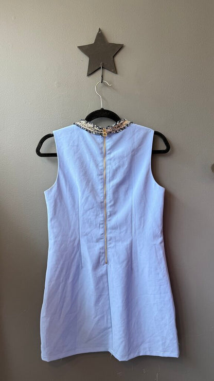 Petite Tweed Neck Shift Dress