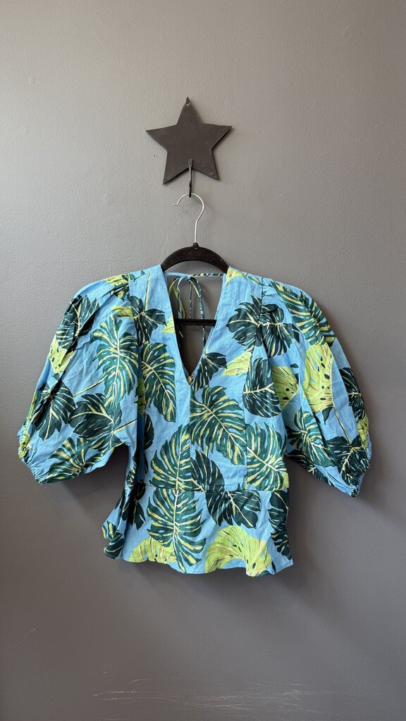 Monstera Vneck Blouse