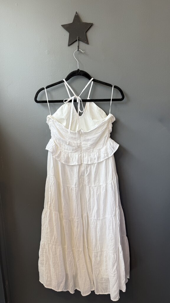 Tiered Halter Midi Dress