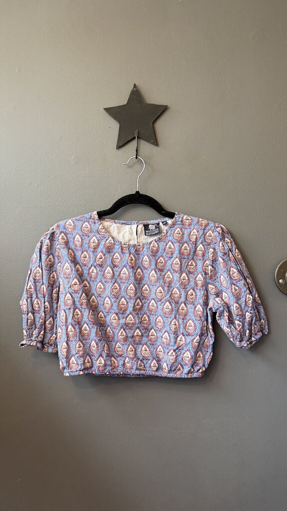Block Print Crop Top