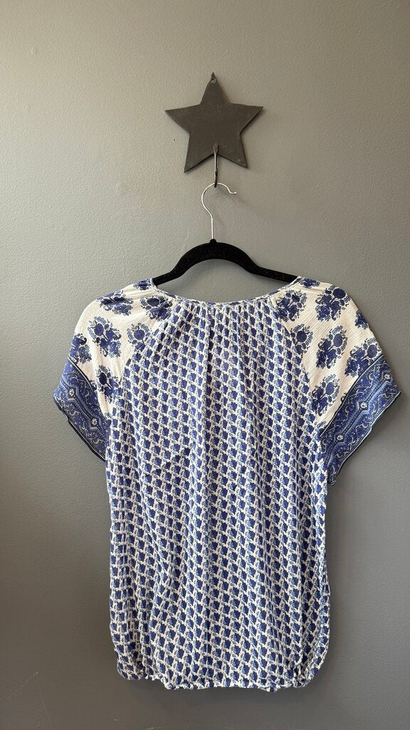 Block Print Tassel Blouse