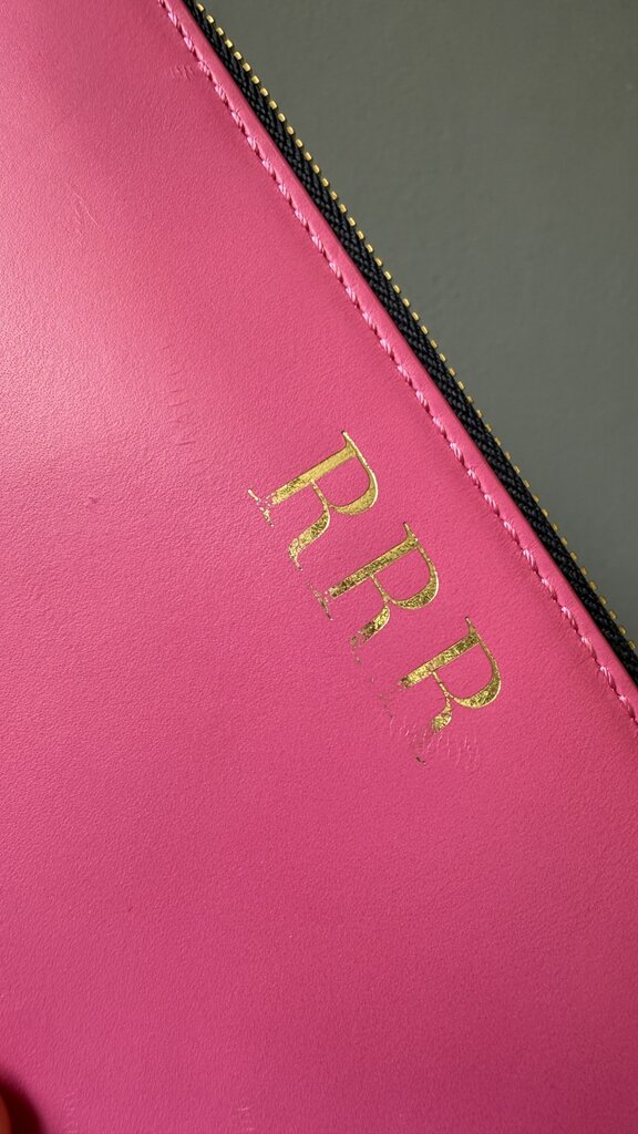 Pink Leather Zippy Wallet