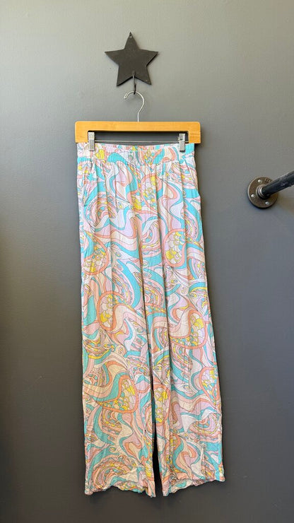 Print Wide Leg Pants