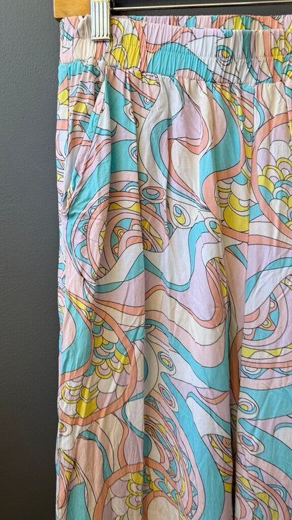 Print Wide Leg Pants