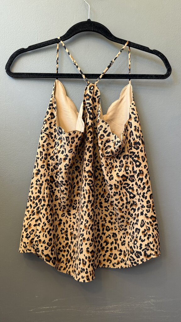 Leopard Racerback Slip Tank Top