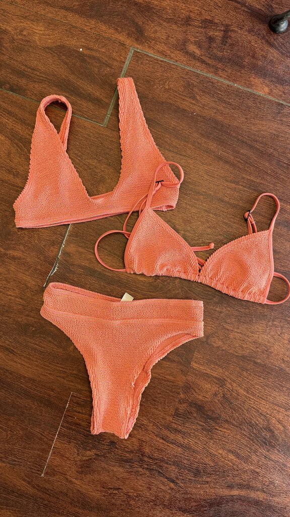 3Set Knit One Size 3 Piece Bikini