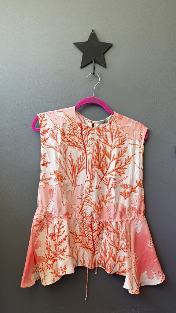 Silk Peplum Blouse
