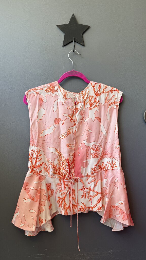 Silk Peplum Blouse