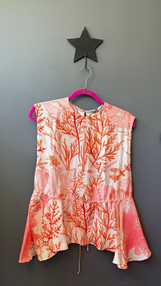 Silk Peplum Blouse