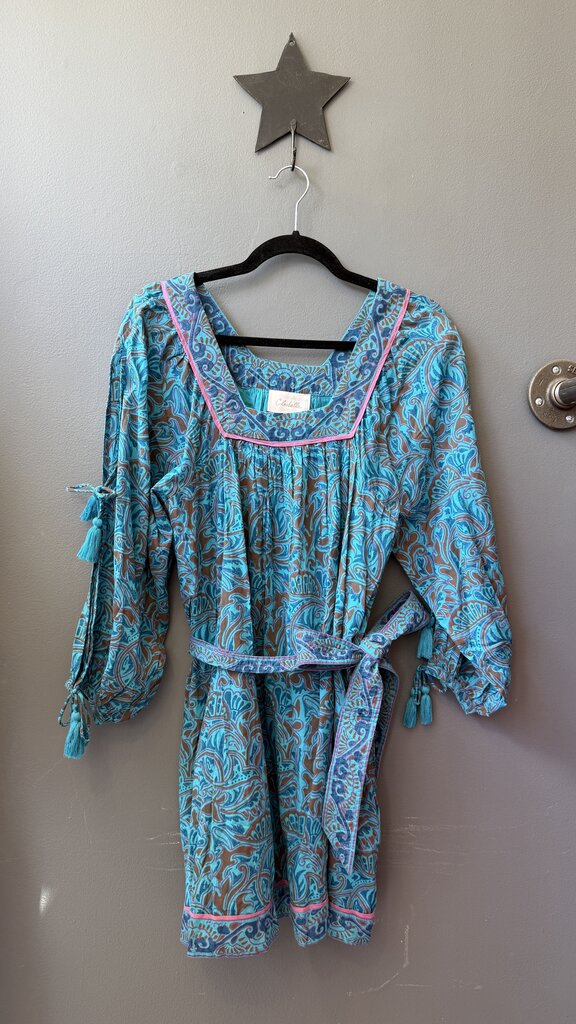 Block Print Mini Dress