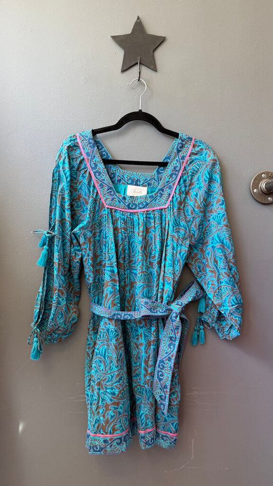Block Print Mini Dress