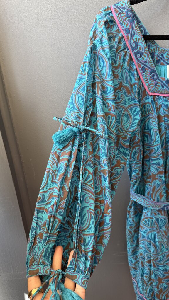 Block Print Mini Dress