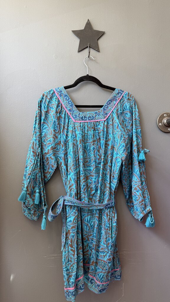 Block Print Mini Dress