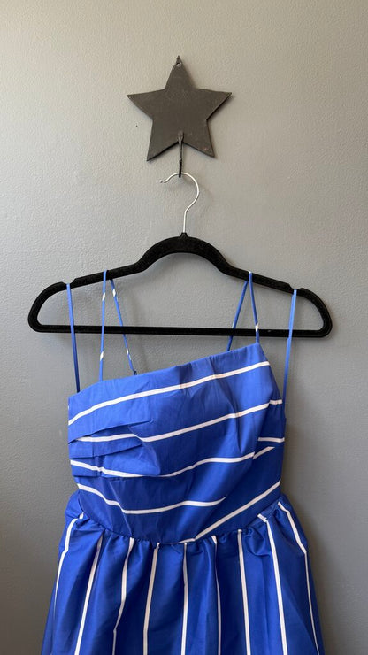 Full Skirt Tie Back Midi Dress