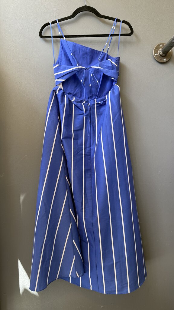 Full Skirt Tie Back Midi Dress