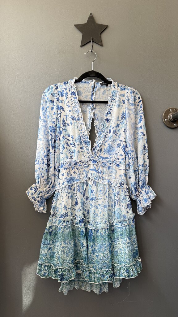 Ruffle Open Back Mini Dress