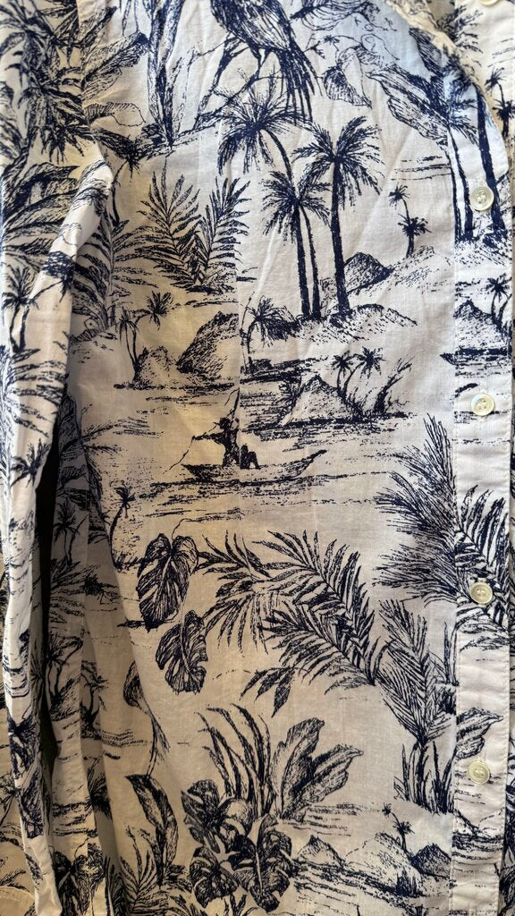 Monstera Toile Button Up Shirt
