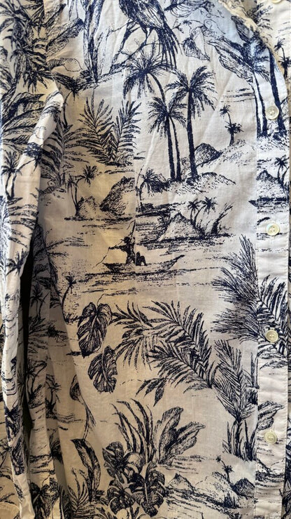 Monstera Toile Button Up Shirt