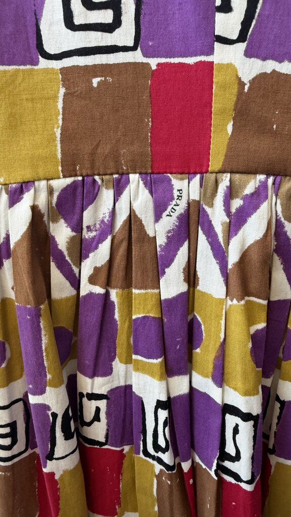 Print Cotton Fit Flare Dress