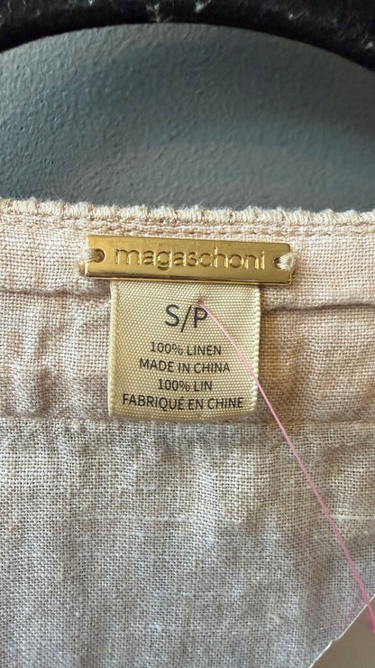 Linen Puff Sleeve Shift Dress