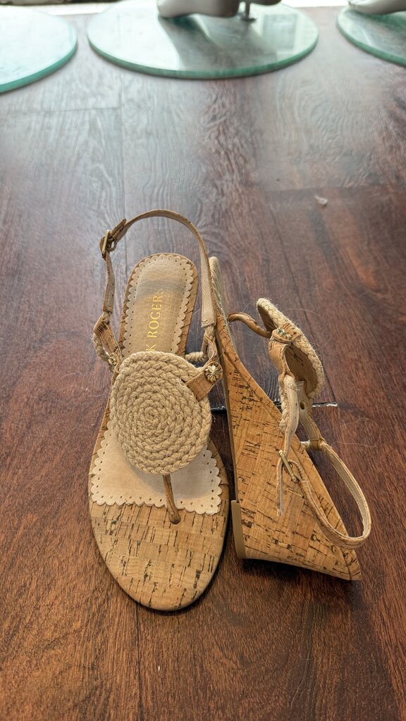 Rope Cork Wedge Sandals
