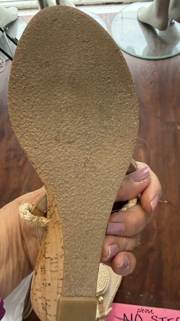 Rope Cork Wedge Sandals
