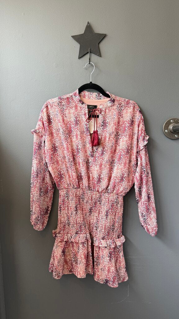 Smocked Skirt Tassel Dress