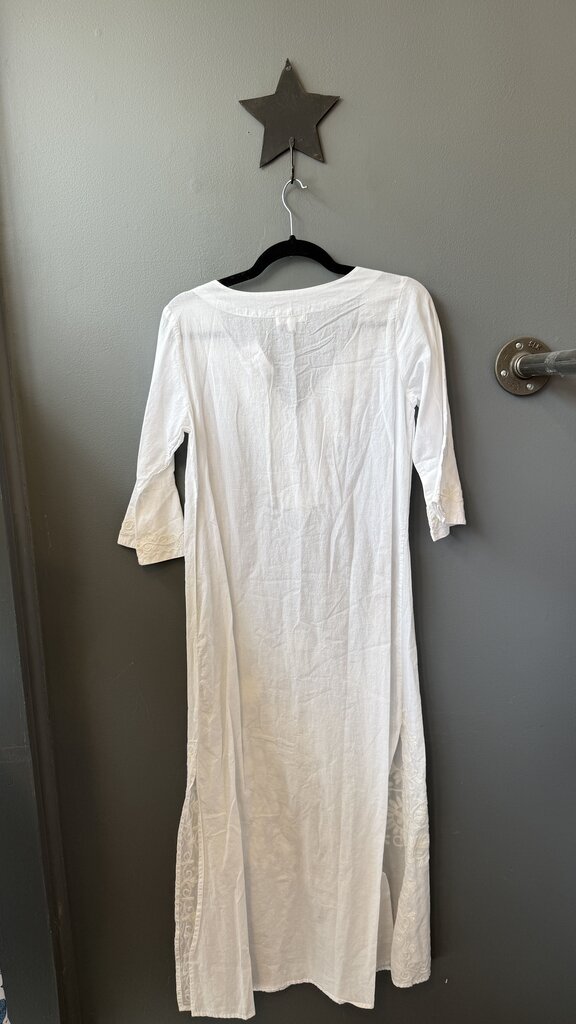 Embroidered Maxi Caftan Dress