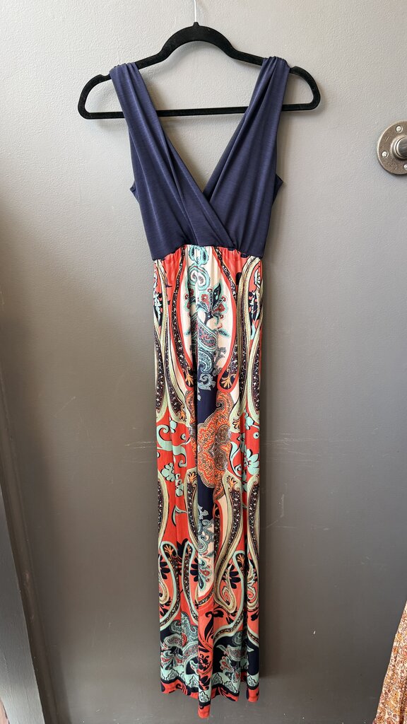 Paisley Jersey Maxi Dress