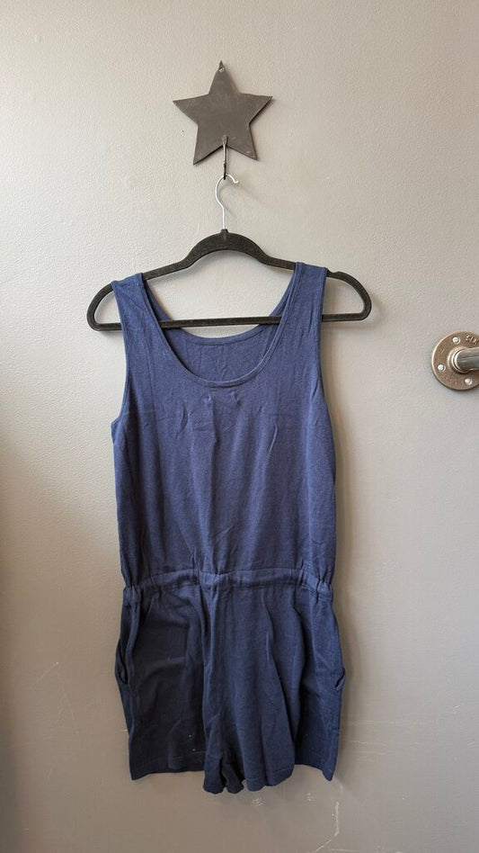 Knit Drawstring Romper