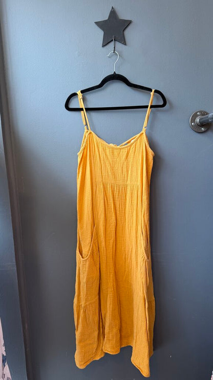 Cotton Gauze Midi Dress
