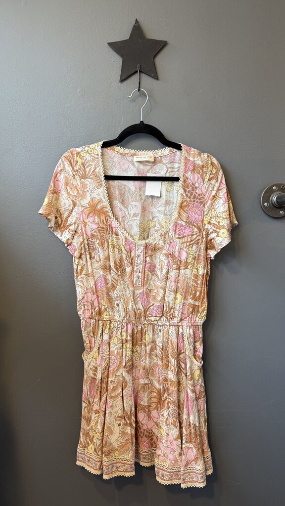 Print Elastic Waist Dress