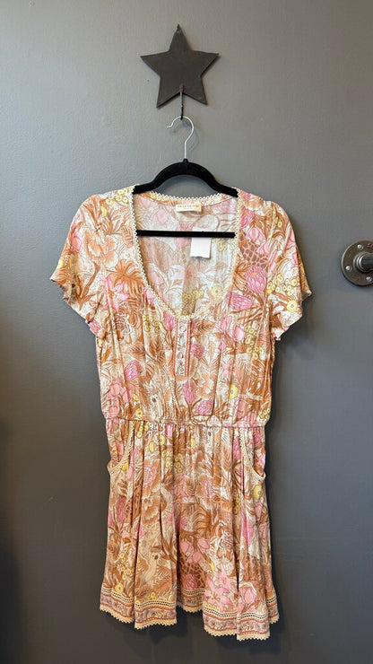Print Elastic Waist Dress