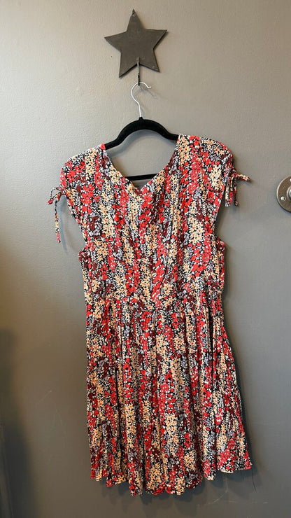 Floral Keyhole Mini Dress