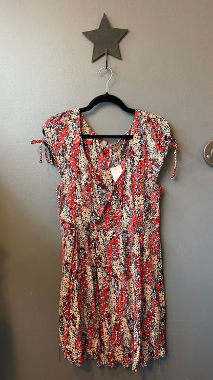 Floral Keyhole Mini Dress