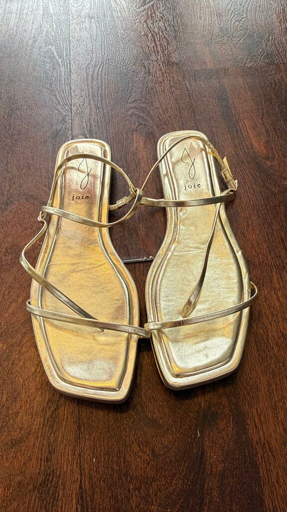 Gold Strappy Sandals