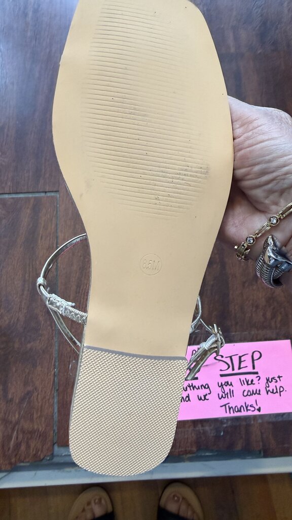 Gold Strappy Sandals